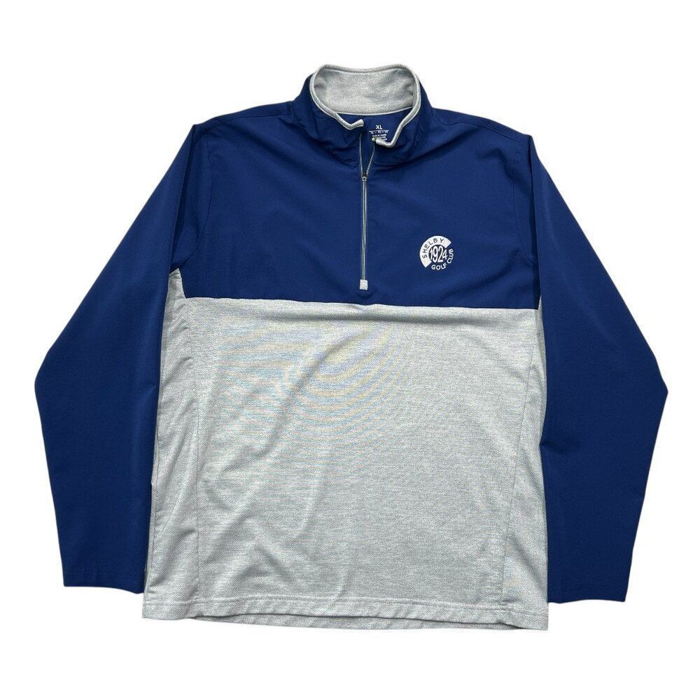 Antigua Men's Size Xl Regime Shelby Golf Club 1924 Embroidered 1/4 Zip Pullover